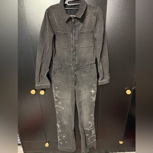 DRIFTWOOD Black Embellished Jumpsuit - Size M